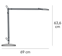 FontanaArte Volee lampada da tavolo - dimensioni