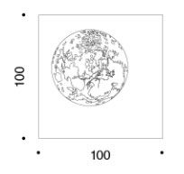 Danese Carta della Luna serigrafia su tela