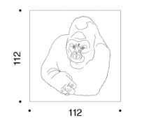 Danese Quindici, il Gorilla serigrafia