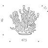 Tenochtitlan candelabro - dimensioni