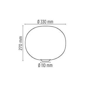 lampada Glo-Ball - dimensioni