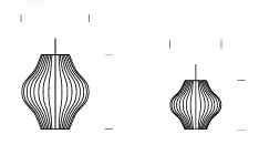 Herman Miller Nelson Bubble lampada a sospensione pear