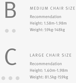 Herman Miller Aeron sedia ufficio - guida alle taglie