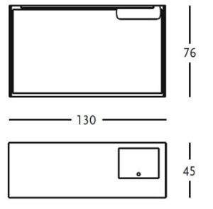 Zanotta Calamo scrittoio di design in cuoio - dimensioni