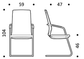 ICF Pyla seduta riunione e ospiti - dimensioni