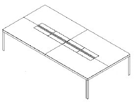 Unifor Naos System tavolo sala riunioni design - dimensioni