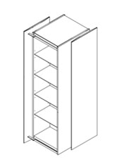Unifor LessLess Totem contenitore girevole bifacciale per ufficio - dimensioni