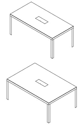 Unifor Naos System tavolo meeting e sala riunioni design - dimensioni