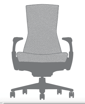 Herman Miller Embody sedia ufficio direzionale ergonomica - dimensioni