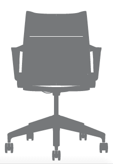 Herman Miller Setu sedia ospiti riunioni ufficio ergonomica - dimensioni