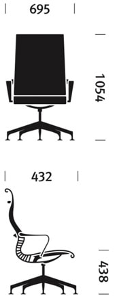 Herman Miller Setu Lounge - dimensioni