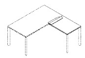 Unifor Flipper allungo scrivania ufficio di design - dimensioni