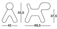 Magis Puppy large - dimensioni