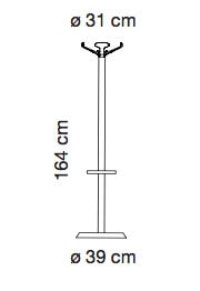 Caimi appendiabiti Eva - dimensioni
