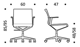 ICF Stick Chair ETK seduta riunione - 5 star