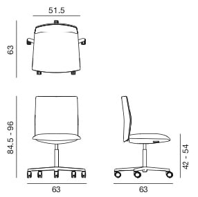 Arper Kinesit dimensioni