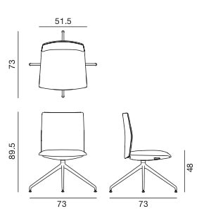 Arper Kinesit dimensioni