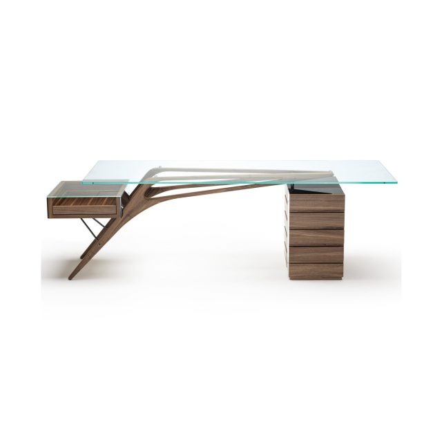ZANOTTA Cavour scrivania gambe legno
