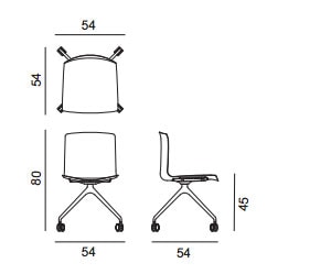 Catifa 46 su trespolo - dimensioni