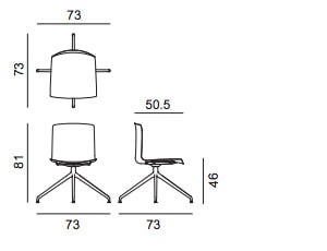 Catifa 46 su trespolo - dimensioni
