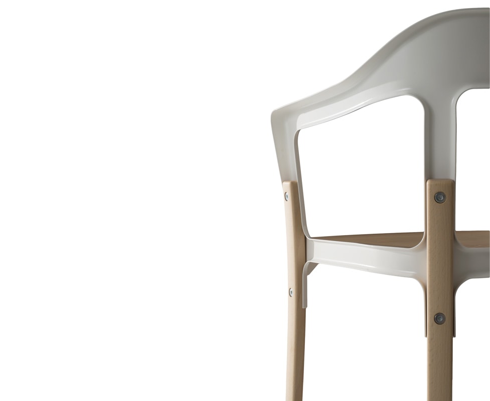 MAGIS Steelwood sedia gambe legno dettaglio