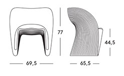 Magis Raviolo poltroncina - dimensioni