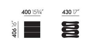 Vitra Wiggle Stool sgabello - dimensioni
