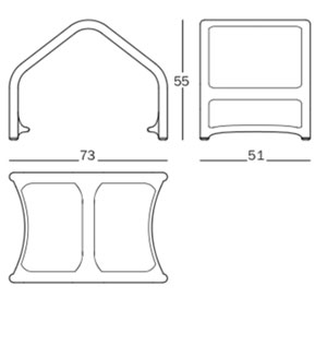 Magis The Roof Chair sedia per bambini - dimensioni