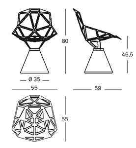 Magis Chair_One - dimensioni