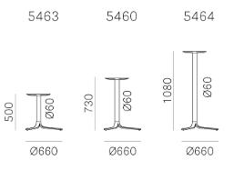 Pedrali Fluxo tavolini - dimensioni