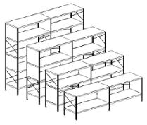 Vitra Eames Storage Unit ESU Shelf libreria - dimensioni