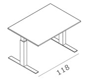 Della Chiara Fit Desk scrivania regolabile in altezza