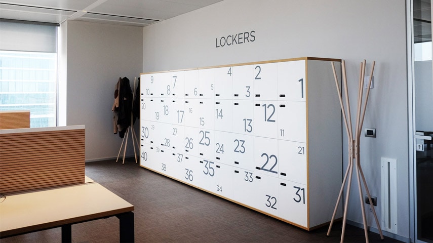 Contenitori e Lockers per spazi di lavoro condivisi