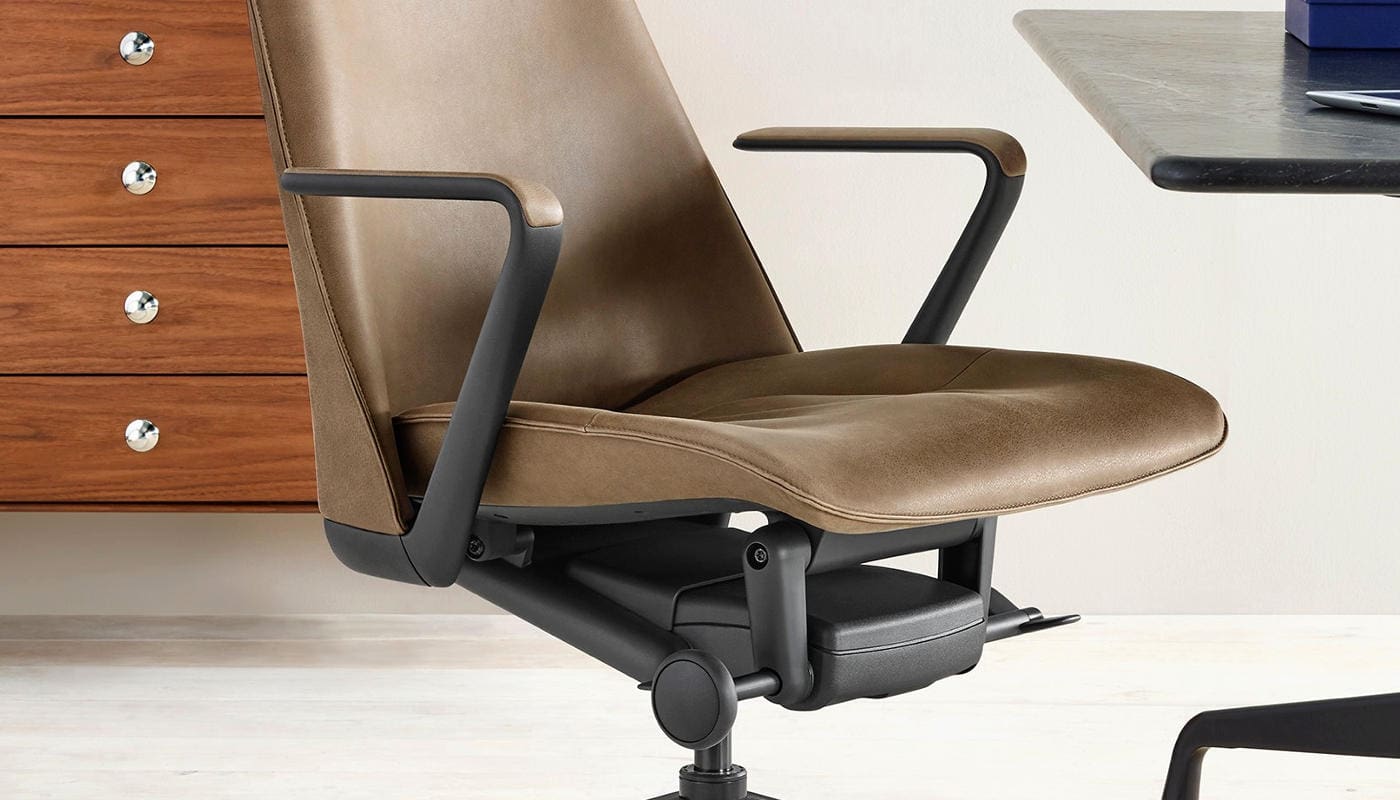 Herman Miller TAPER poltrona ufficio pelle dettaglio 2