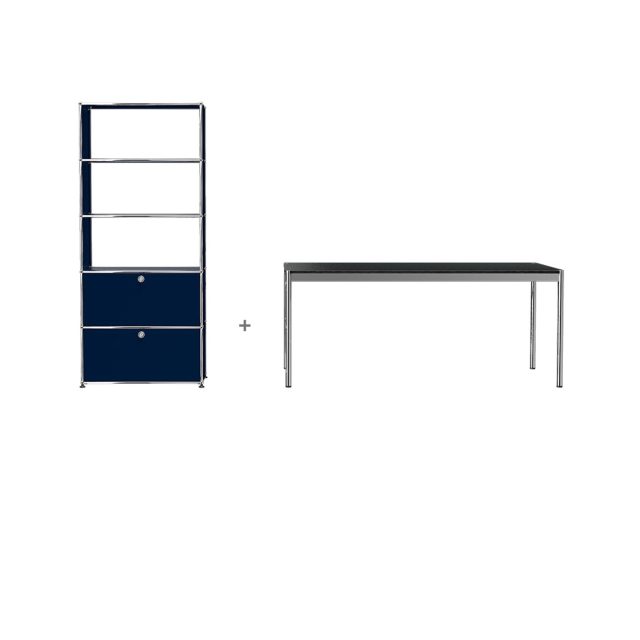 USM HomeOffice 04 Haller tavolo contenitore libreria con ante