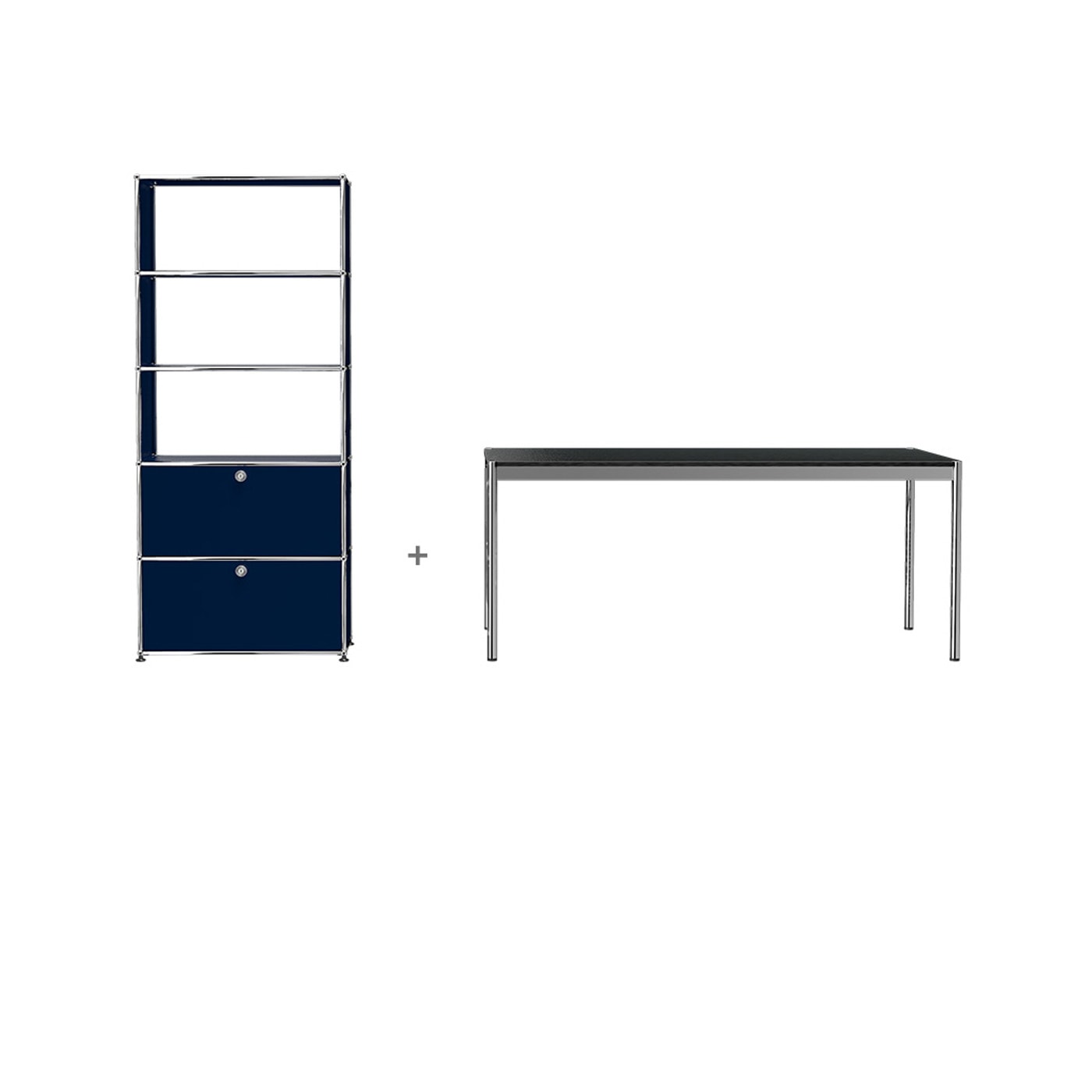 USM HomeOffice 04 Haller tavolo contenitore libreria con ante