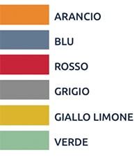sedia banco College - colori scocca