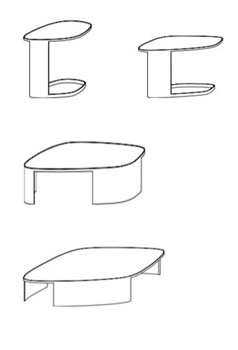 Poliform Koishi tavolino dim