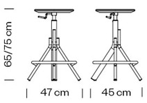 Et al. Main sgabello - dimensioni