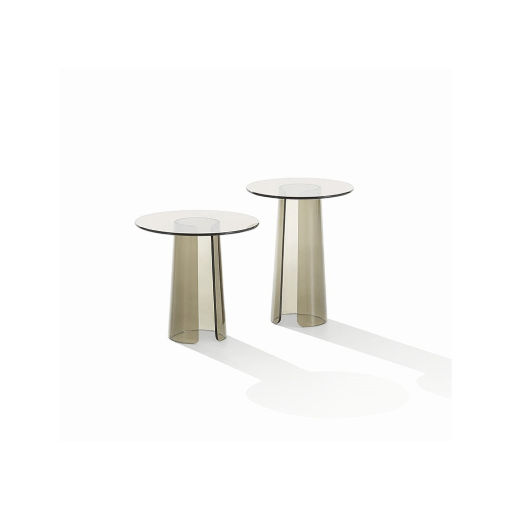 poliform orbit tavolino in vetro