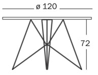 Magis XZ3 tavolo - dimensioni