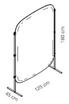 Caimi Snowgems divider pannello acustico- dimensioni