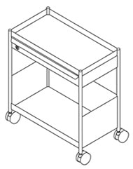 Herman Miller OE1 carrello contenitore multifunzione