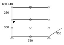 USM Haller mobile con anta e 3 vasi - dimensioni