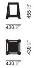Vitra Chap Grcic sgabello poggiapiedi tavolino arredo multifunzione - dimensioni