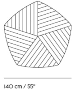 muuto Five Pouf XL - dimensioni