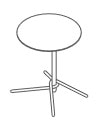 naughtone Knot side tavolino rotondo - dimensioni