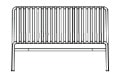 HAY-Palissade-Dining-Bench-panca-outdoor-dimensioni