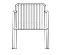 Hay-Palissade-dining-armchair-poltroncina-dimensioni