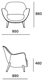 Poliform-Mad-Queen-poltrona-imbottita-dimensioni